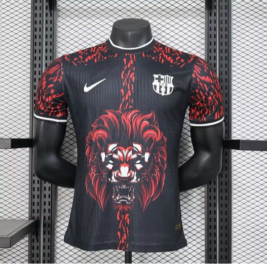 FC Barcelona Red & Black Lion Jersey